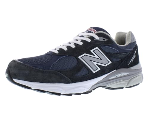 USA-Made New Balance 990v3 Men's Running Shoe in Navy/Black