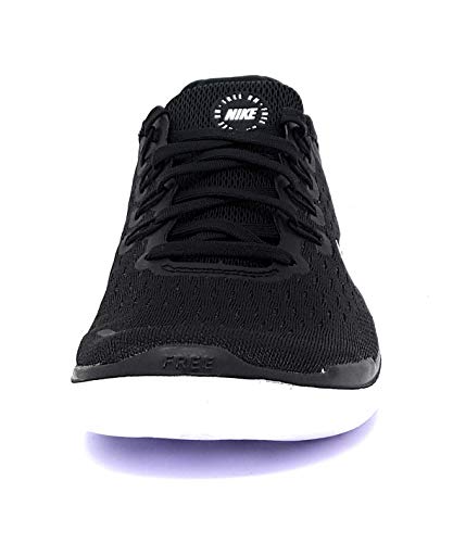 Nike Women's Free RN 2018 Black/White Running Shoe 12 US