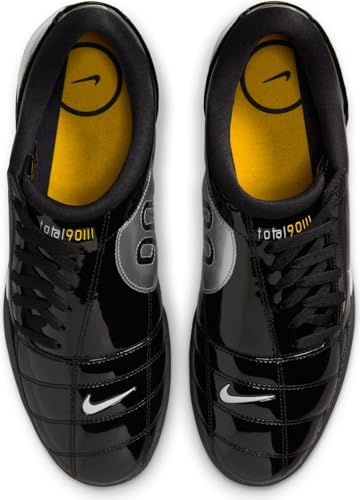 Nike T90 SP, Men's Sneaker, Black, White, Metallic Silver, 9.5