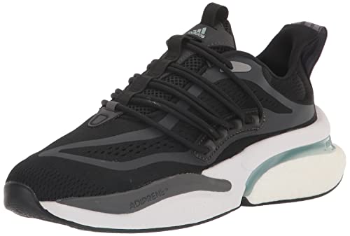 adidas Men's AlphaBoost V1 Running Shoe, Black/Magic Grey/Grey, 11.5