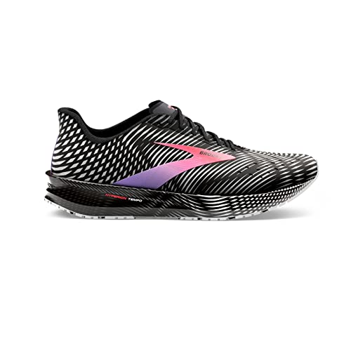 Brooks Women's Hyperion Tempo Road Running Shoe - Black/Coral/Purple - 7.5 Medium