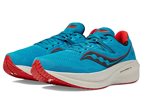 Saucony Men's Triumph 20 Running Shoe, Ocean/Redrock 13 M US
