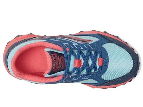 Saucony Unisex Cohesion TR14 LTT Trail Running Shoe (Little Kid/Big Kid) Aqua/Coral 3 Little Kid Medium
