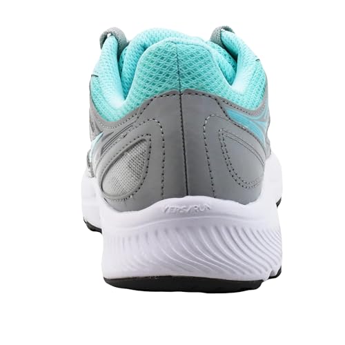Saucony Women's Cohesion 14 Sneaker, Fog/Paradise, 12 Wide