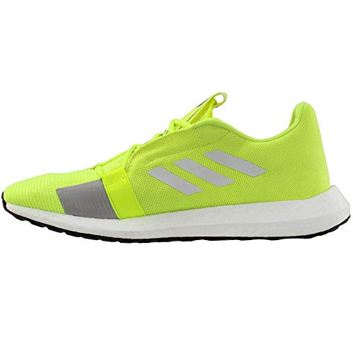 Adidas Men's SenseBOOST GO m Athletic Shoe, Solar Yellow/FTWR White/Grey Six, 11 Standard US Width US