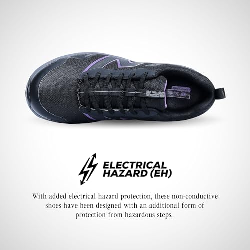 New Balance Evolve Aluminum Alloy Toe Women’s Industrial Work Shoes in Black/Purple alternate view 4