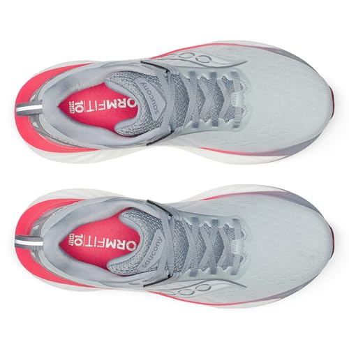 Saucony Women's Triumph 22 Running Shoe Cloud/Cayenne, Wide, 11