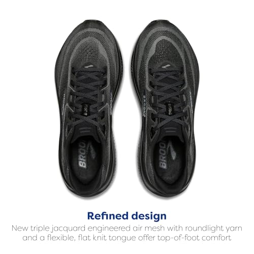 Brooks Women’s Ghost 18 Neutral Running & Walking Shoe - Black/Black/Ebony - 10 Medium