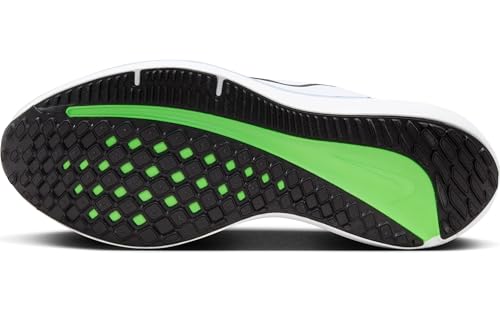 Nike Winflo 10 Men's Road Running Shoes (DV4022-103, White/Star Blue/Green Strike/Black) Size 14