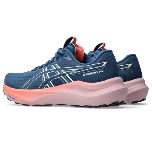 ASICS Women's GT-2000 14 Running Shoes, 10, Twilight Blue/White