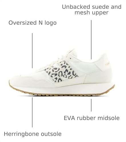 New Balance Women's 237 V1 Sneaker, Sea Salt/Black/Gold Metallic, 9.5 M
