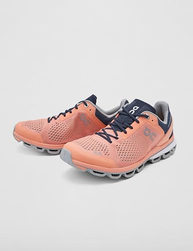 ON Running Women's Cloudsurfer Sneaker Coral Navy 7