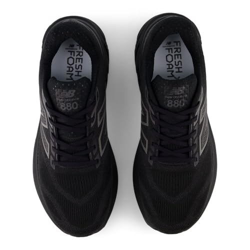 New Balance Men's Fresh Foam X 880 V15 Running Shoe, Black/Black/Black Metallic, 12.5 M