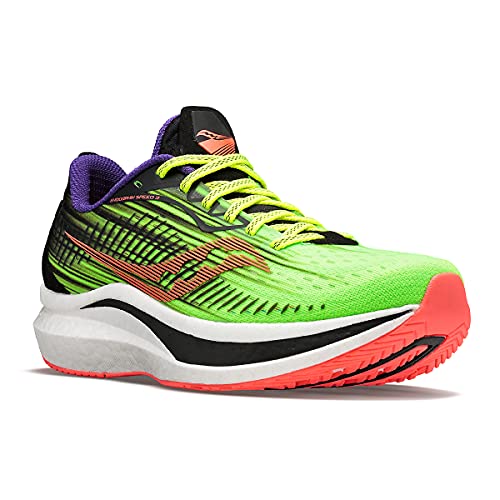 Saucony Men's Endorphin Speed 2 Running Shoe, Vizi PRO, 7 Medium
