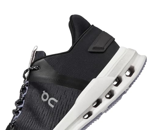 ON Women's Cloudnova Flux Trainers, Black Feather, 9.5