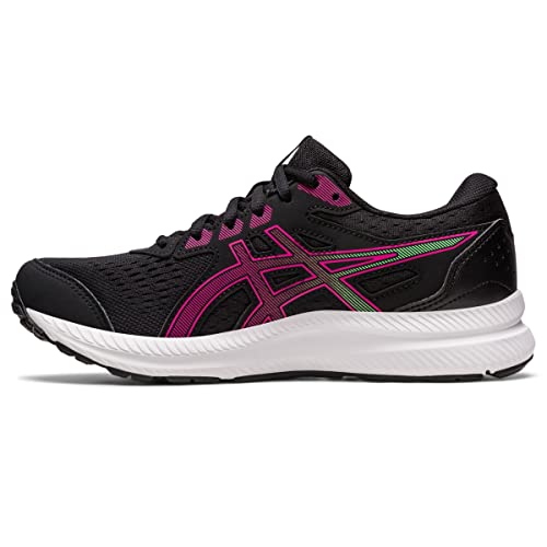 ASICS Women's Gel-Contend 8 Running Shoes, 11, Black/Pink Rave