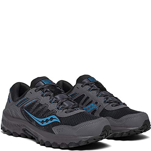 Saucony Men's Versafoam Excursion TR13 Trail Running Shoe, Charcoal/Blue, 11.5 M US