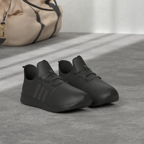 adidas Women's Cloudfoam Pure 2.0 Running Shoes, Black/Black/Core White, 6.5