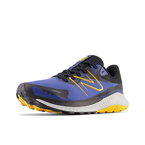 Men's New Balance DynaSoft Nitrel v5 Trail Shoes in Marine Blue/Black/Sunflower product image