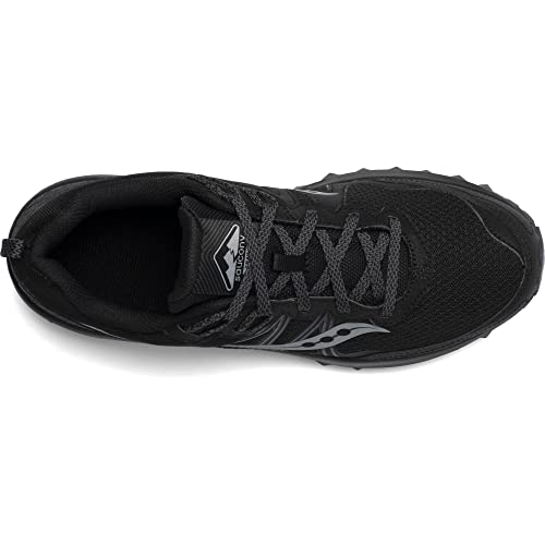 Saucony Men's Excursion TR14 Trail Running Shoe, Black/Charcoal, 11