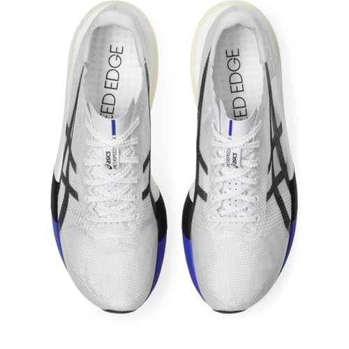 ASICS Unisex METASPEED Edge Tokyo Running Shoes, 11.5M / 13W, White/Cobalt Burst