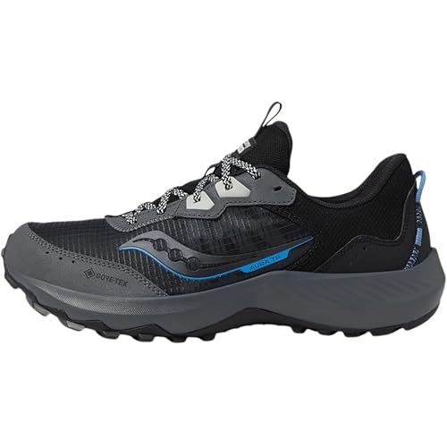 Saucony Men's Aura TR GTX Sneaker, Shadow/Black, 10