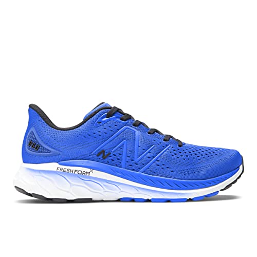 New Balance Men's Fresh Foam 860 V13 Running Shoe, Cobalt/Black, 8.5 Medium