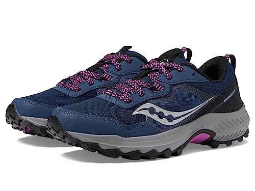 Saucony Women's Excursion Tr16 Sneaker, Navy/Razzle, 7.5