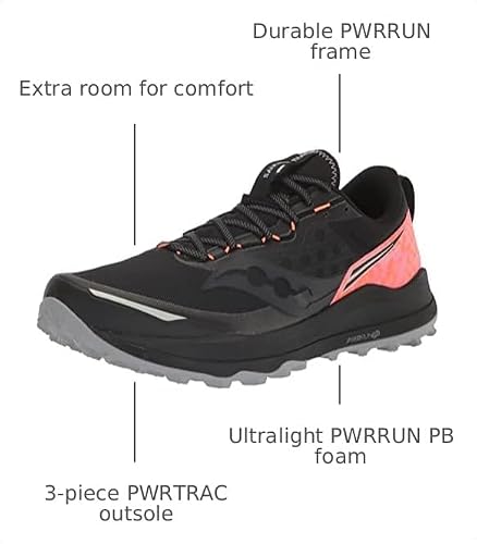 Saucony Men's Xodus Ultra 2 Sneaker, Black/Viziornge, 7