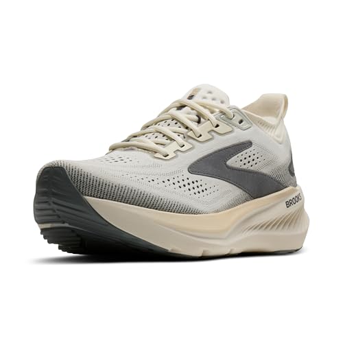 Brooks Men’s Glycerin 23 Neutral Running Shoe - Coconut/Bleached Sand/Grey - 15 Medium