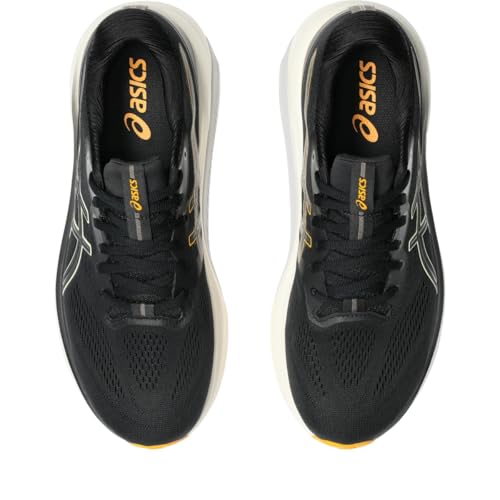 ASICS Men's GT-4000 4 Running Shoes, 12, Black/Amber