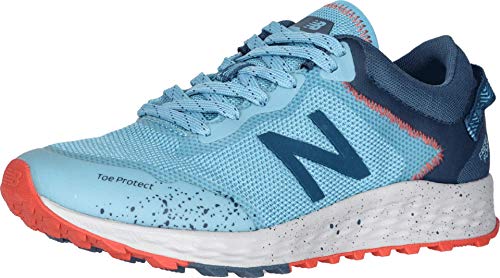 New Balance Women's Fresh Foam Arishi Trail V1 Running Shoe, Wax Blue/Stone Blue/Light Aluminum, 7