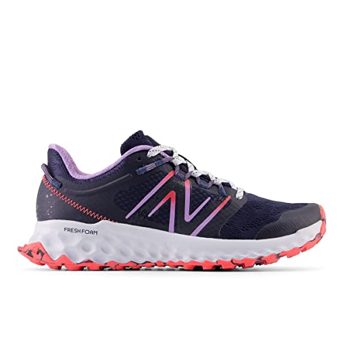 New Balance Women's Fresh Foam Garoe V1 Trail Running Shoe, Natural Indigo/Electric Purple/Electric Red, 9.5