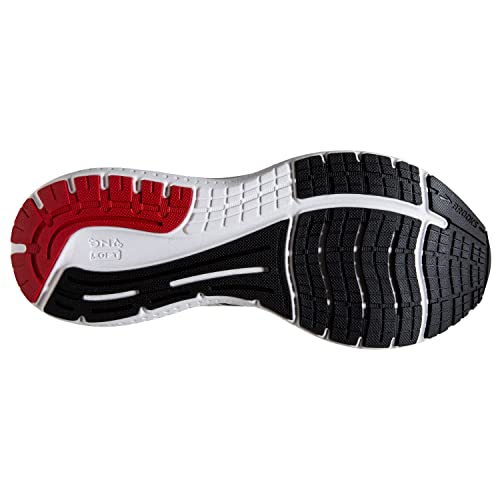 Brooks Men's Glycerin 19 Neutral Running Shoe - White/Black/Red - 15