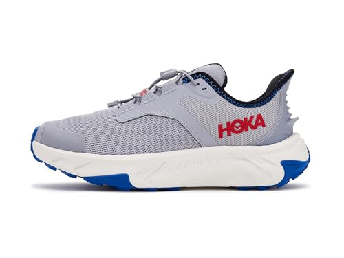Hoka Transport Freedom (Big Kid) Sneaker, Foggy Grey/Frost, 5 US Unisex - alternate view 4