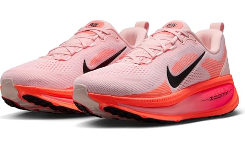 Nike Vomero 18 Women's Road Running Shoes (HM6804-600, Atmosphere/Bright Crimson/Crimson Bliss/Black) Size 6