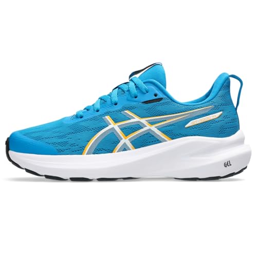 ASICS Kid's GT-1000 14 Grade School Running Shoes, 6.5, Aegean Blue/YAMABUKI