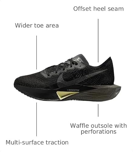Nike Vaporfly 3 Men's Road Racing Shoes (HV6351-001, Black/Olive Aura/Metallic Medium Ash) Size 11.5