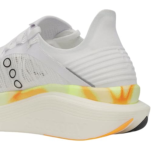 Saucony Unisex Endorphin Elite 2 Road Running Shoe, White/Peel, 7.5 Men / 9 Women