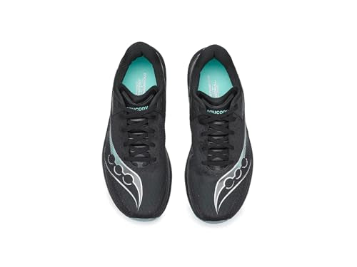 Saucony Women's Endorphin Azura Sneaker, Black/Aqua, 9