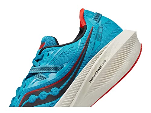 Saucony Men's Triumph 20 Running Shoe, Ocean/Redrock 10 M US