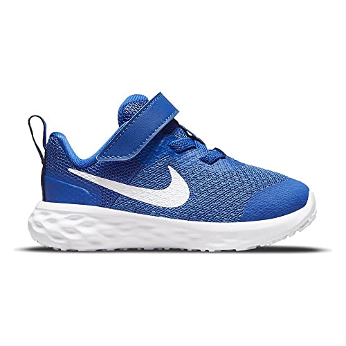 Nike Revolution 6 Nn (GS), Unisex Children's Gymnastics Shoes, Game Royal White Black, 5 US