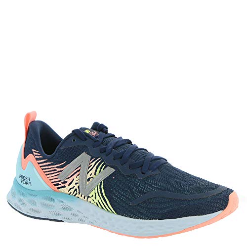New Balance Women's Fresh Foam Tempo V1 Running Shoe, Natural Indigo/Ginger Pink/Lemon Slush, 8 M US