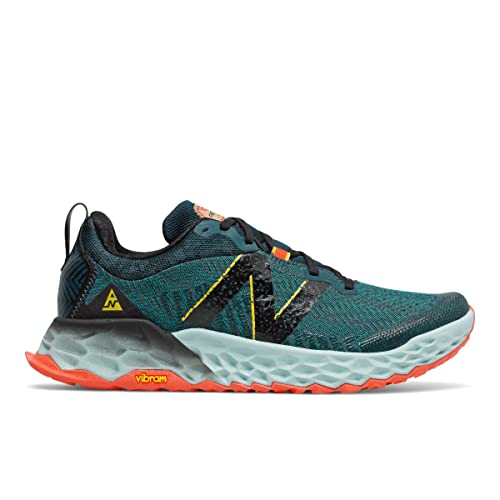 New Balance Men's Fresh Foam Hierro V6 Trail Running Shoe, Mountain Teal/Blaze, 12 Medium