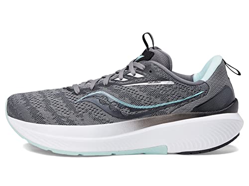 Saucony Echelon 9, Running Shoe Womens, Charcoal/Ice, 7