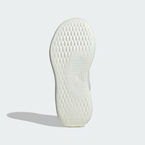 adidas Unisex-Kids Cloudfoam Pure, Off White/Silver Metallic/Putty Mauve, 4