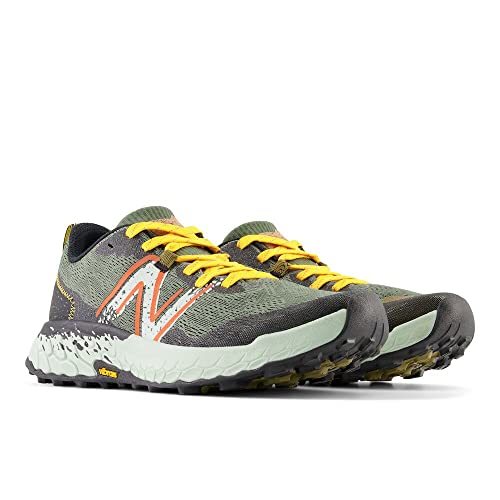 New Balance Men's Fresh Foam X Hierro V7 Trail Running Shoe, Deep Olive Green/Black, 8.5 W