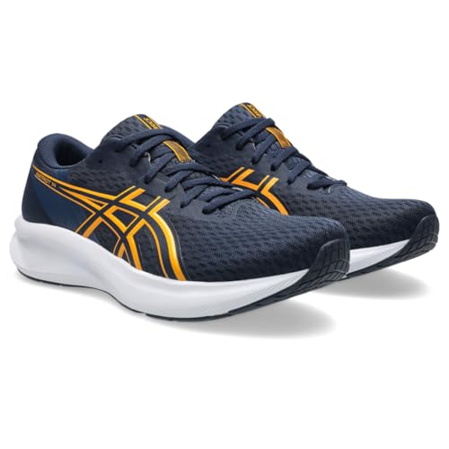 ASICS Men's Patriot 14 Running Shoes, 7, Midnight/YAMABUKI