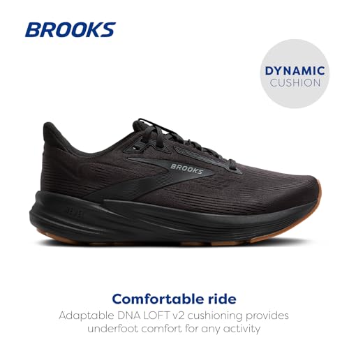 Brooks Men’s Revel 8 Neutral Running & Walking Shoe - Black/Black - 10 Medium
