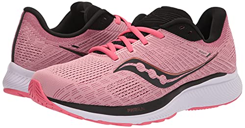Saucony Women's Guide 14 Running Shoe, Rosewater/Punch, 7